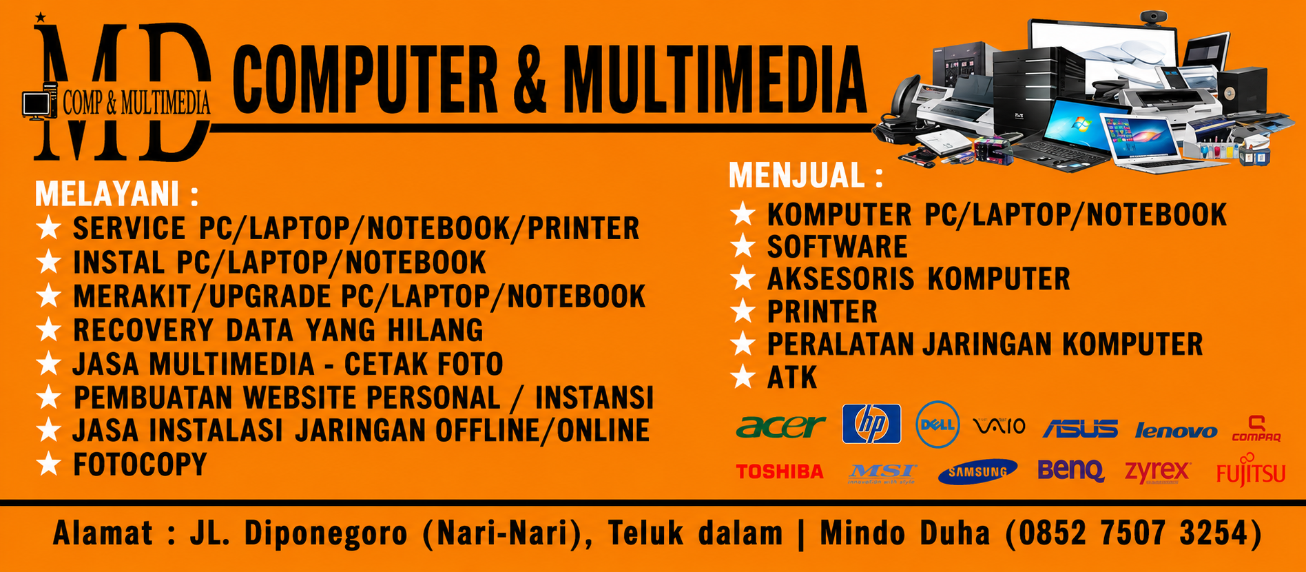Spanduk MD Computer & Multimedia